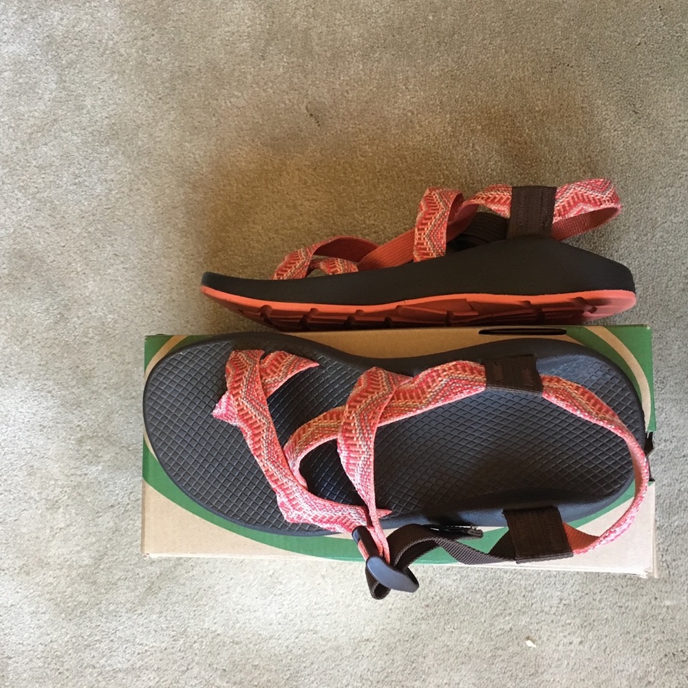 Size 8W women’s Chaco Z2 Yampa in Rose